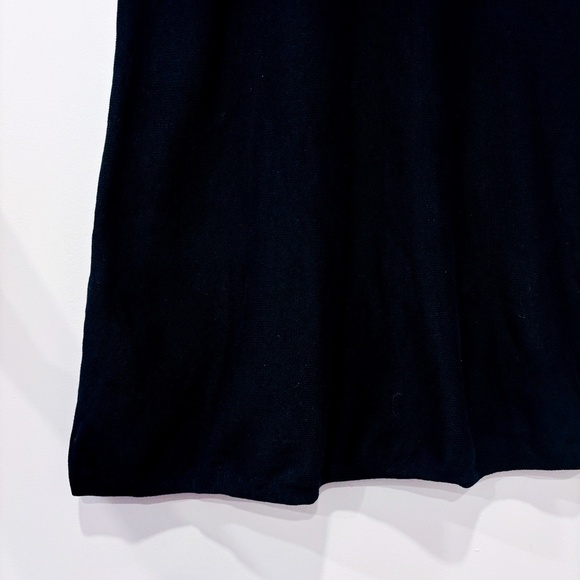 BCBGMAXAZRIA Navy Black Silk Ruffle Long Sleeve Dress | Small * - Picture 6 of 8